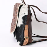OHLAY KBK128 Backpack Hand Tooled Hair-On Genuine Leather women bag western handbag purse