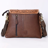 OHLAY KBK129 Cross Body Hand Tooled Hair-On Genuine Leather women bag western Handbag purse