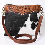 OHLAY KBK130 HOBO Hand Tooled Hair-on Genuine Leather women bag western handbag purse