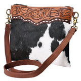 OHLAY KBK130 HOBO Hand Tooled Hair-on Genuine Leather women bag western handbag purse