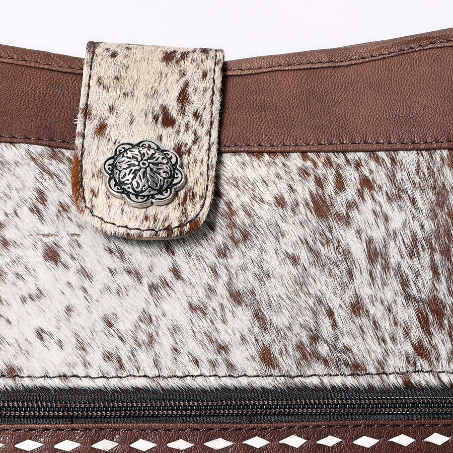 OHLAY Hobo Hand Tooled Hair-On Genuine Leather Women Bag Western Handbag Purse | Womens Handbags Belt for Summer