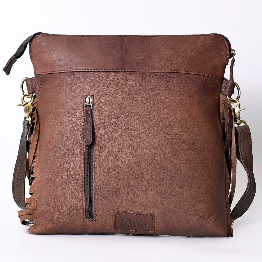 OHLAY Hobo Hand Tooled Hair-On Genuine Leather Women Bag Western Handbag Purse | Womens Handbags Belt for Summer