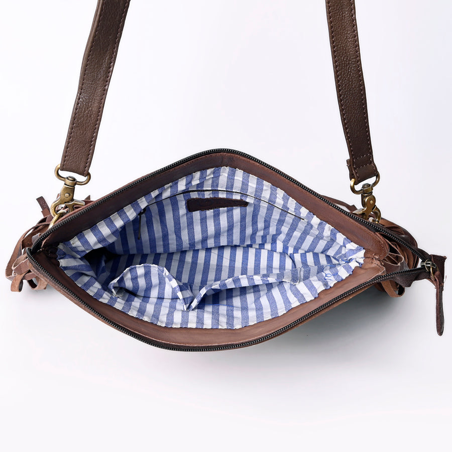 OHLAY Hobo Hand Tooled Hair-On Genuine Leather Women Bag Western Handbag Purse | Womens Handbags Belt for Summer