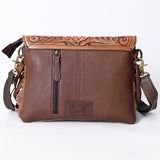 Ohlay Bags KBK138 Clutch Hand Tooled Hair-On Genuine Leather Women Bag Western Handbag Purse