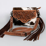 American Darling Envelope Hand Tooled Hair Genuine Leather Western Women Bag | for Cute