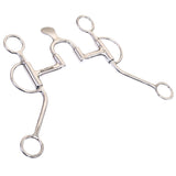 Bar H Equine High Port Swivel Shank Tranning Bit Gag Mouth Stainless Steel