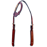 Hilason Western Horse Leather Headstall Mahogany