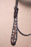 HILASON Western Horse Headstall Tack Genuine American Leather Brown