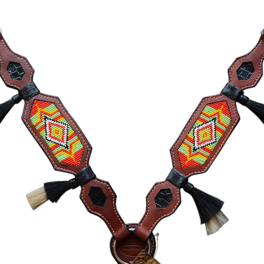 Hilason W. H. Breast Collar Headstall American Leather Brown by Hilason – Cowboy and equestrian accessories