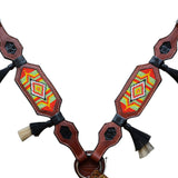 Hilason W. H. Breast Collar American Leather Brown by Hilason – Cowboy and equestrian accessories