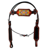 Hilason Western Horse Breast Collar Headstall American Leather Brown