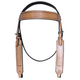 Hilason W. H. Headstall Bridle American Leather Tan by Hilason – Cowboy and equestrian accessories