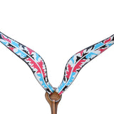 Hilason Western Horse Breast Collar Headstall American Leather Tan - Uhorse