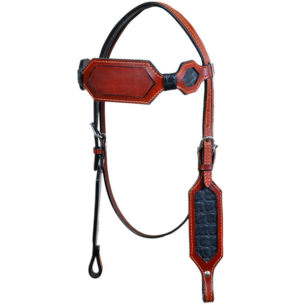 Hilason Western Horse Headstall Bridle American Leather Mahogany - Uhorse