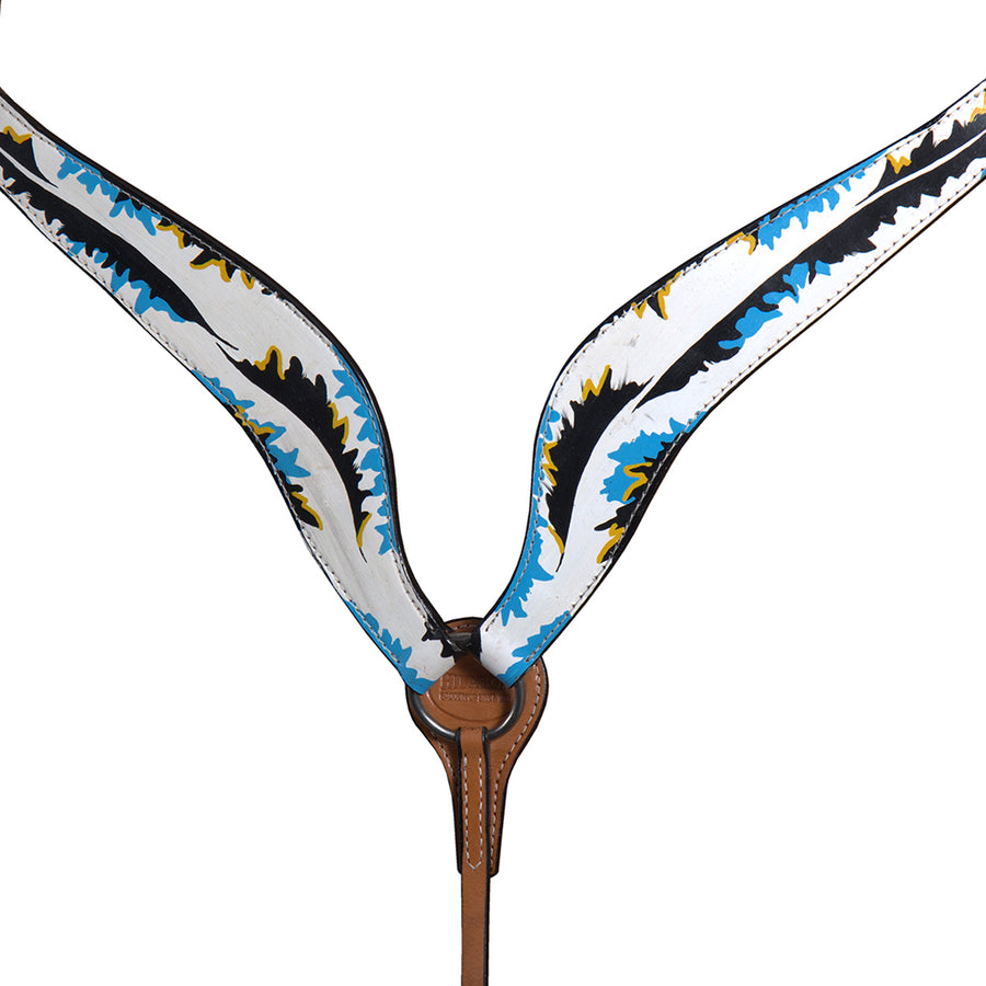 Hilason Western Horse Breast Collar Headstall Bridle American Leather Tan - Uhorse