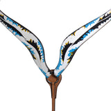 Hilason W. H. Breast Collar Headstall Bridle American Leather Tan –