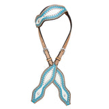 Hilason Western Horse One Ear Headstall Bridle American Leather Tan - Uhorse