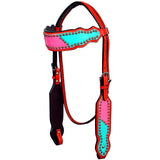 HILASON Western Horse One Ear Headstall Tack Bridle American Leather | Headstall for Horses Western | Horse Headstall | Western Headstalls for Horses | Headstalls for Horses | Western Headstall