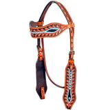 HILASON Western Horse One Ear Headstall Tack Bridle American Leather | Headstall for Horses Western | Horse Headstall | Western Headstalls for Horses | Headstalls for Horses | Western Headstall