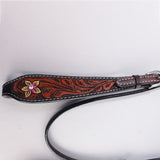 HILASON Western Horse Headstall Tack Genuine American Leather Hand Tooled