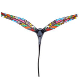 HILASON W. H. Genuine Leather Printed Breast Collar Black by Hilason – Cowboy and equestrian accessories