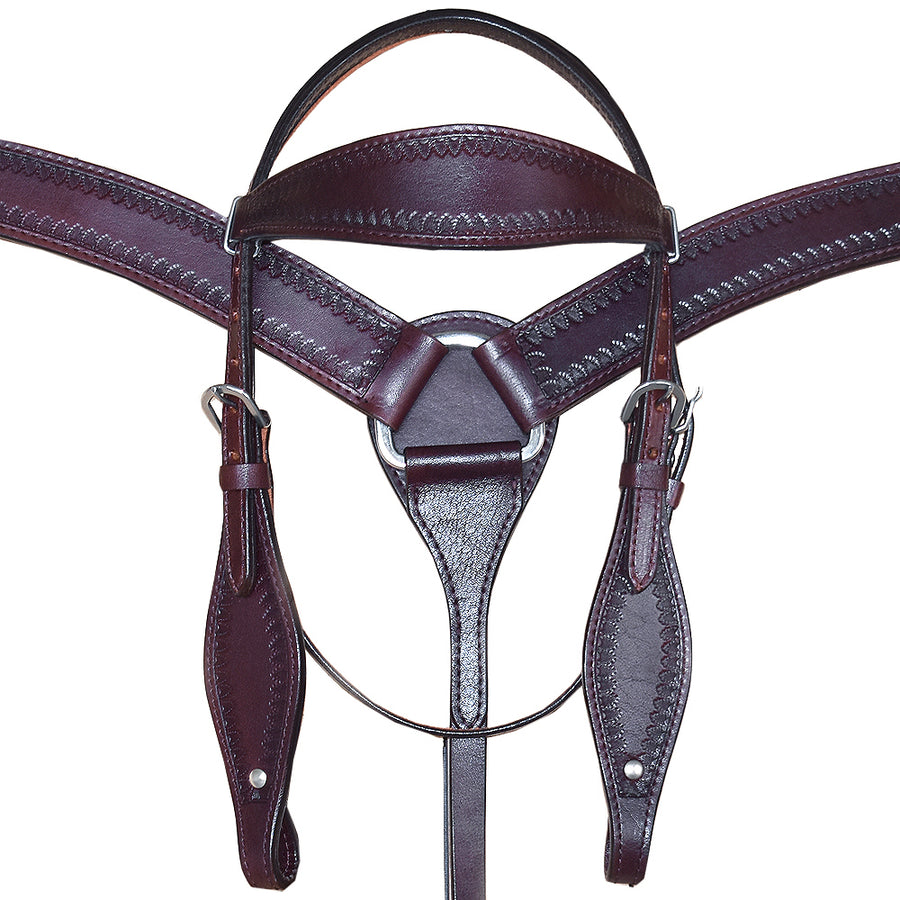 HILASON W. Genuine American Leather H. Headstall & Breast Collar Set – by Hilason – Cowboy and equestrian accessories