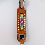 HILASON Western Genuine Leather Horse Headstall Tack Dark Brown Beaded