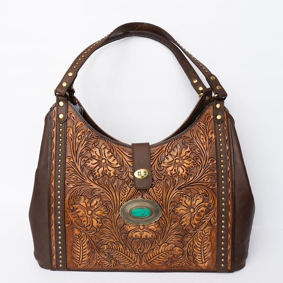 American Darling Hobo Hand Tooled Genuine Leather Western Women Bag | Handbag Purse Bags for Cute