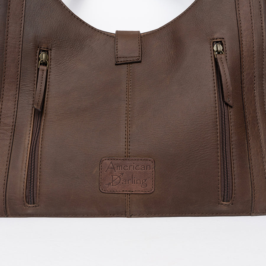 American Darling Hobo Hand Tooled Genuine Leather Western Women Bag | Handbag Purse Bags for Cute