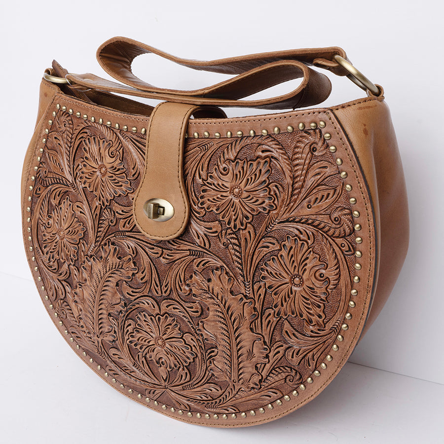 American Darling Tote Hand Tooled Genuine Leather Western Women Bag | Handbag Purse for Cute - Uhorse