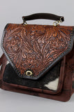 American Darling Cross Body Hand Tooled Hair on Genuine Leather Western Women Bag | Handbag Purse Crossbody for Cute
