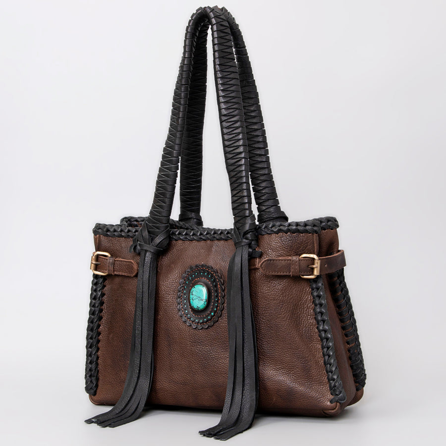 American Darling ADBGM259B Tote Genuine Leather Women Bag W. Handbag by Hilason – Cowboy and equestrian accessories