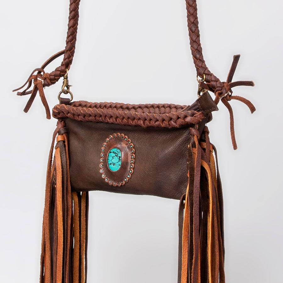 American Darling Cross Body Full Grain Genuine Leather Western Women Bag Handbag Purse - Uhorse