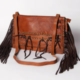 American Darling Small Cross Body Hand Tooled Genuine Leather Western Women Bag Handbag Purse - Uhorse