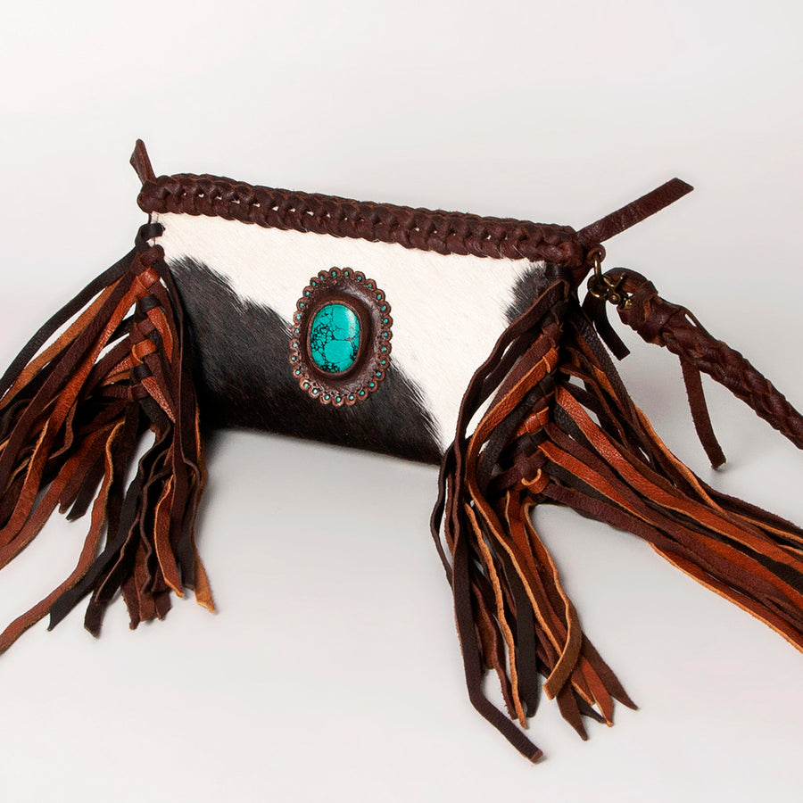 American Darling Clutch Hair on Genuine Leather Western Women Bag Handbag Purse | Cute - Uhorse