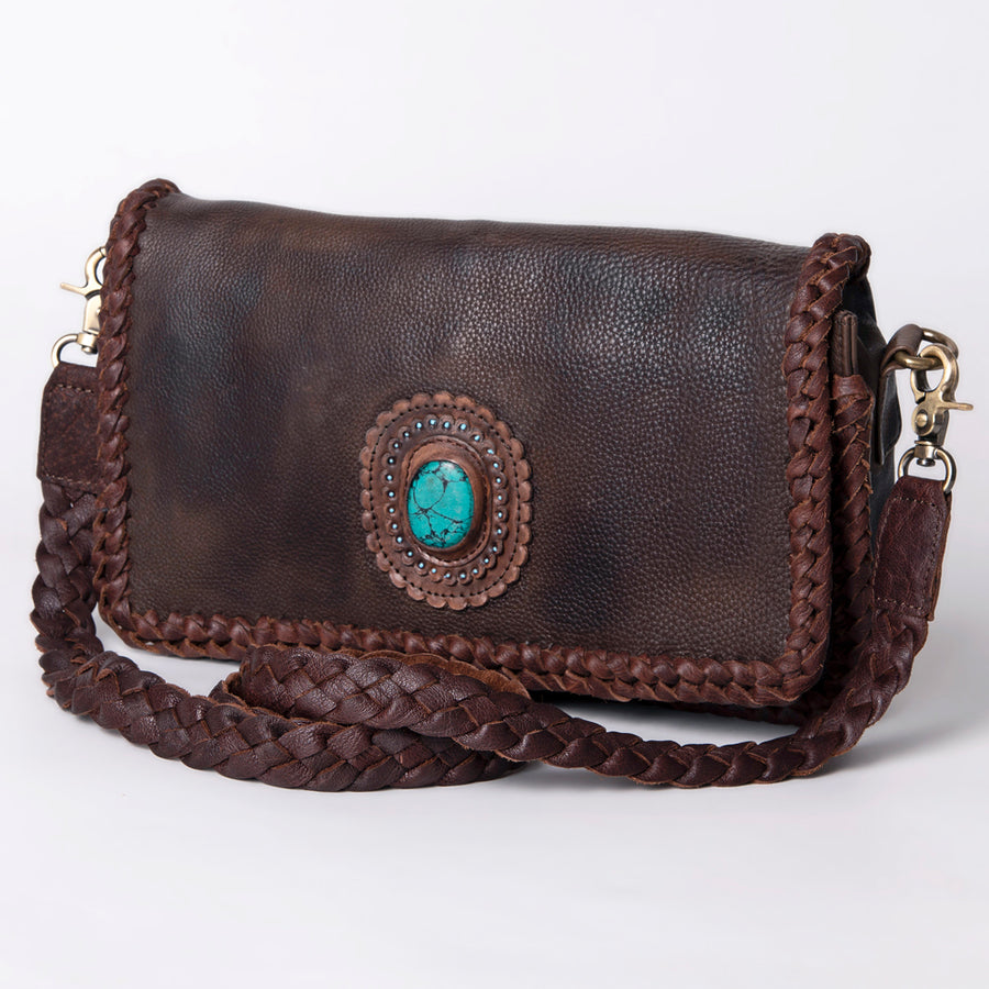 American Darling ADBGM272B Clutch Genuine Leather Women Bag W. Handbag by Hilason – Cowboy and equestrian accessories