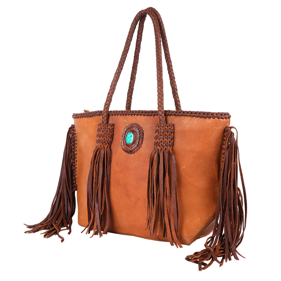 American Darling Tote Full Grain Genuine Leather Western Women Bag Handbag Purse | Travel Bags College Casual - Uhorse