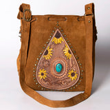 American Darling Bucket Suede Hand Tooled Genuine Leather Western Women Bag | Handbag Purse