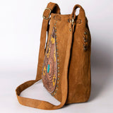 American Darling Bucket Suede Hand Tooled Genuine Leather Western Women Bag | Handbag Purse
