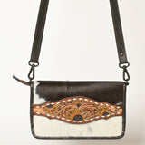 American Darling Cross Body I Hand Tooled Hair-On Genuine Leather Women Bag Western Handbag Purse