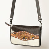 American Darling Cross Body I Hand Tooled Hair-On Genuine Leather Women Bag Western Handbag Purse