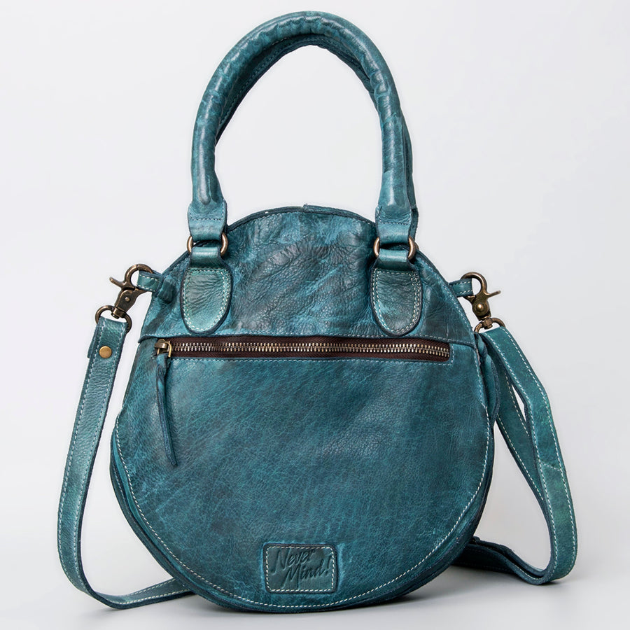 Never Mind Nmbgm112D Tote Vintage Handmade Genuine Cowhide Leather Women Bag Western Handbag Purse