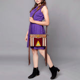 American Darling Cross Body Hand Tooled Saddle Blanket Genuine Leather Western Women Bag Handbag Purse | Crossbody for Cute