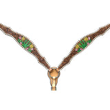 Bar H Equine Genuine Western American Leather Horse Breast Collar - Uhorse