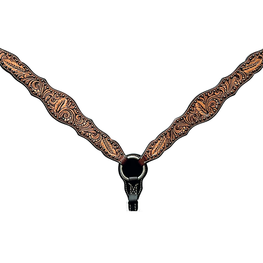 Bar H Equine Genuine Western American Leather Horse Breast Collar - Uhorse