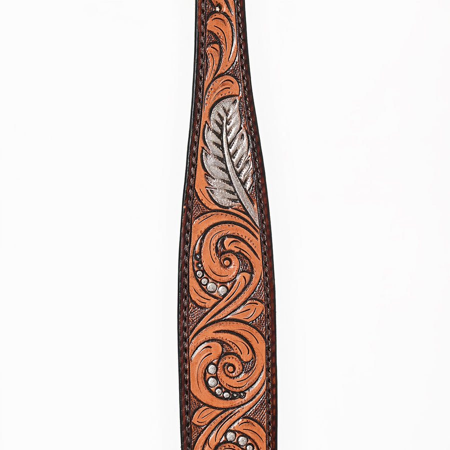 Bar H Equine Genuine Western American Leather Horse Premium Headstall & Breast Collar Set