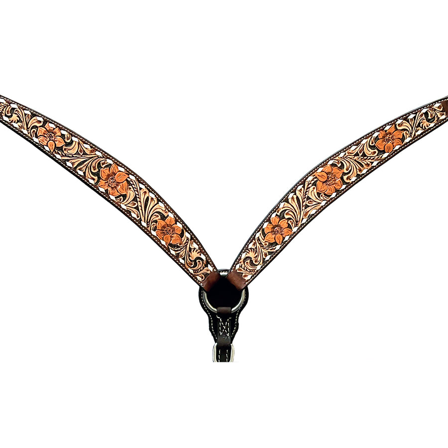 Bar H Equine Genuine Western American Leather Horse Breast Collar - Uhorse