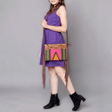 American Darling Cross Body Hand Tooled Saddle Blanket Genuine Leather Western Women Bag Handbag Purse | Crossbody for Cute