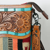 American Darling Crossbody Hand Tooled Saddle Blanket Genuine Leather Women Bag Western Handbag Purse