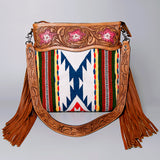 American Darling Crossbody Hand Tooled Saddle Blanket Genuine Leather Women Bag Western Handbag Purse